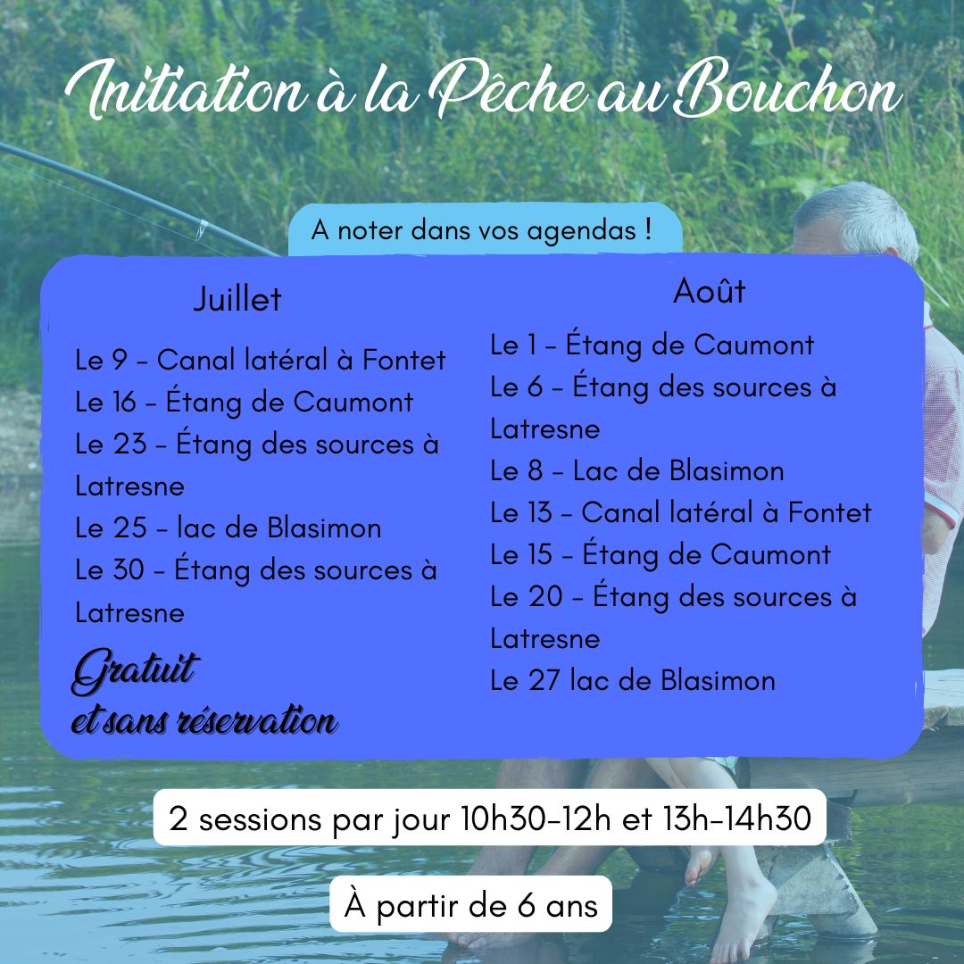 initiation a la pêche au bouchon
